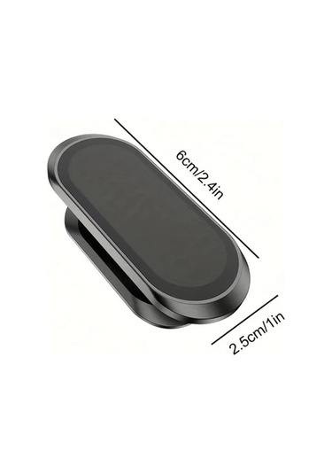 Cordial Siyah Oval Manyetik Araç Telefon Tutucu, Dönebilir Navigasyon Sabitleyici, Güçlü Yapışkan