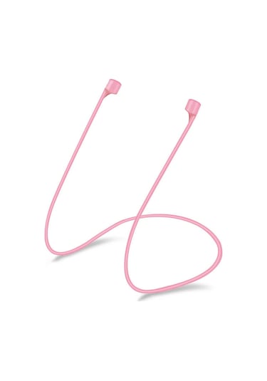 Microsonic Airpods 3 Uyumlu Manyetik Mıknatıslı Kulaklık İpi Pembe