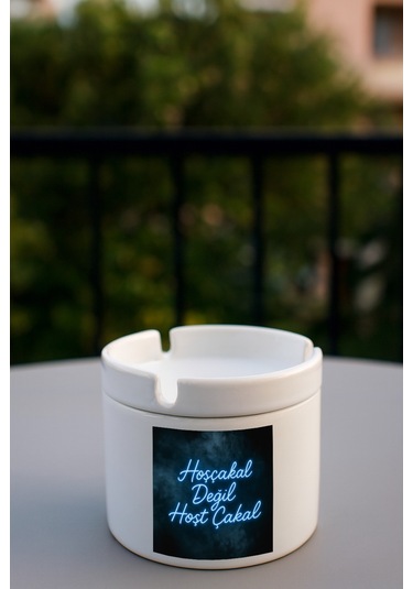 Porselen Baskılı Küllük - Hoşça Kal