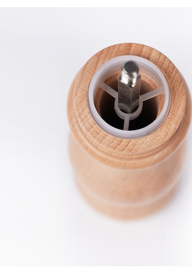 Natural Ahşap Tuz Ve Karabiber El Değirmeni Öğütücü Grinder 22 Cm Ahşap
