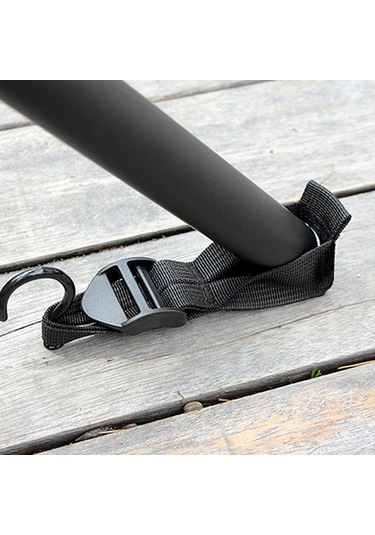 Novahub 6 Metre Kamp Çadırı Kayışı - Siyah Polyester, Taşıma Çantası Dahil, Siyah Siyah