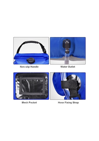 Monyee Askeri Yeşil Güneş Enerjili Düş Çantası 20l - Kamp İçin Taşınabilir, 50cm Borulu, 430g, 45x50cm Haki