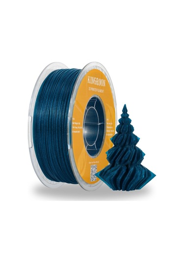 Twinkling Pla Filament Simli Mavi Galaksi / Yıldızlı Gökyüzü Tonu 1.75mm 1 Kg Işıltılı Filament