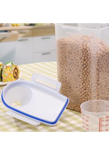 Leezsing 2l Şeffaf Muhafaza Kabı - Pp Plastikli Silikon Oto Kapatma Kapaklı Pirinç, Tahıl, Atıştırmalık Depolama Kutusu