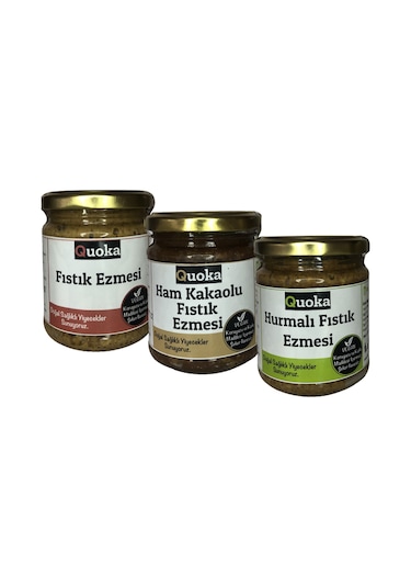 Quoka Fıstık Ezmesi 3 x 200 G
