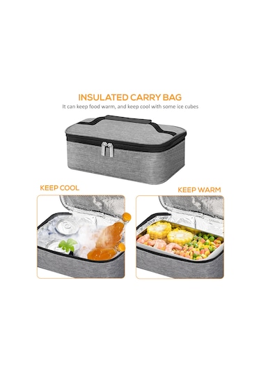 Moveevo Kırmızı Isı Saklama Çanta - Oxford Kumaşlı, Köpük Ve Alüminyum Folyo Kaplı, 25x16x8cm Çok Renkli