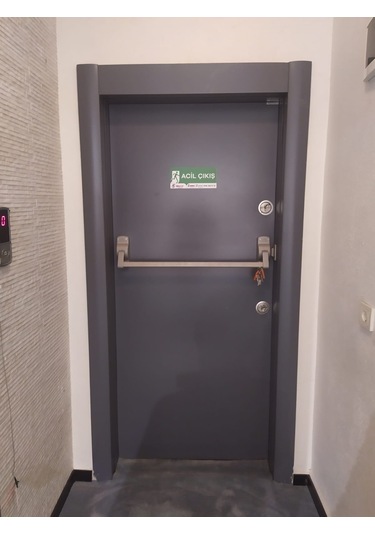 Tse Sertifikalı Yangın Kapıları,antrasit Panikbarlı Yangın Kapısı