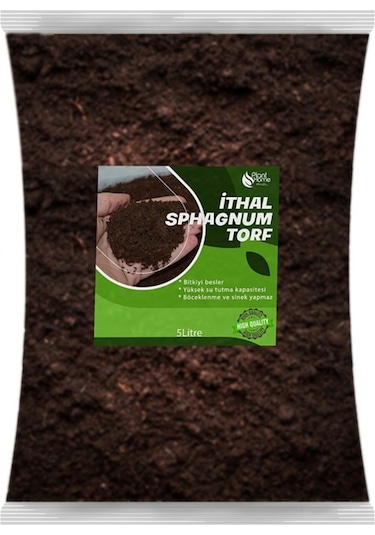 En İyi Bitki Çiçek Toprağı 5 Litre Ithal Spagnum Ts1 Torf Böcek Sinek Yapmaz Premium Kalite