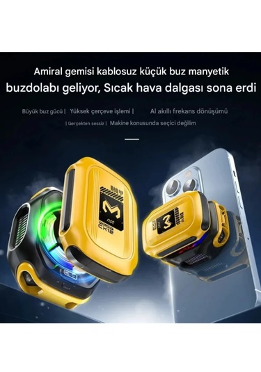 Ultra Kaliteli Klimalı Telefon Sogutucu Magsafe Mandallı Alimin