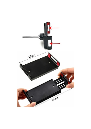 Telefon Ve Tablet Tutucu Yedek Aparat Metal Mengeneli Telefon Tab