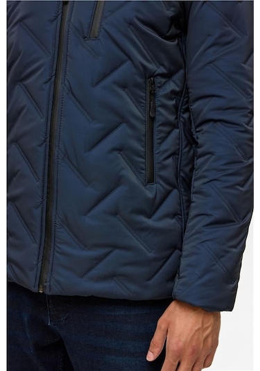 SÜVARİ Lacivert Slim Kapitone Mont Lacivert