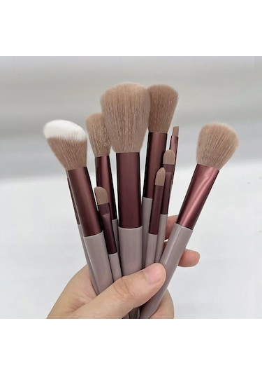 14 Pcs Makyaj Fırça Seti Göz Farı Vakfı Kadın Kozmetik Fırça Göz Farı Allık Gü D102 10pc Yellow Dark Topaz