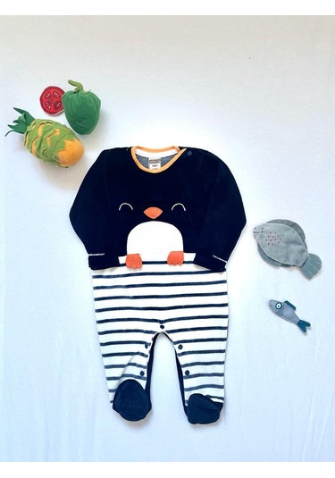 Penguen Kadife Tulum Lacivert