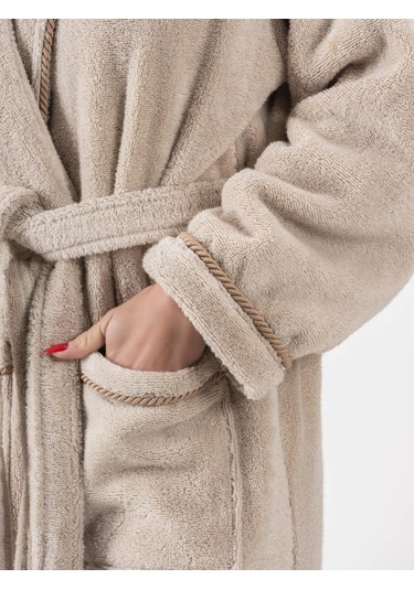 Mikro Koton Şalyaka Bornoz Penye Pamuk Soft Yumuşak Banyo Bornozu 001