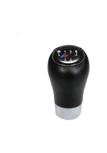 Fortunelane Bmw E90 E92 E60 E39 İçin Posh Deri Vites Topuzu - Konforlu Tasarım, Basit Montaj, Siyah Siyah