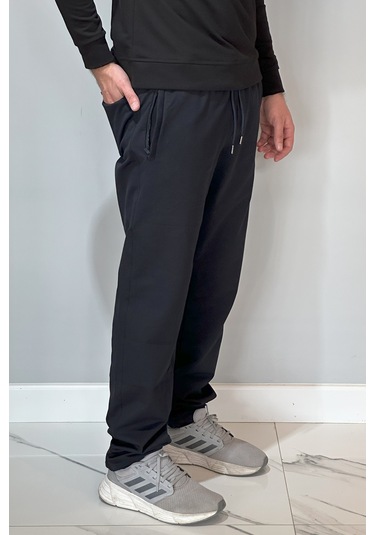 Paçası Düz Beli Lastikli 3 Cepli Erkek Eşofman Altı 4706 Lacivert Lacivert