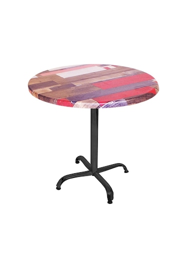 Bey Mobilya 532009821 Indigo Werzalit Yuvarlak Mutfak Masası 90 CM Çap Esb - Siyah