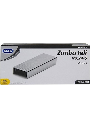 Mas Zımba Teli No 24/6 Beyaz 10'lu Paket 145