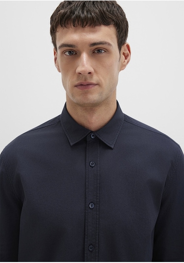 Mavi - Lacivert Gömlek 0211673-70489 Lacivert
