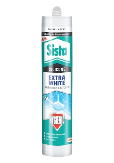 Sista Extra White Banyo - Duşakabin Silikonu 280 ML Beyaz