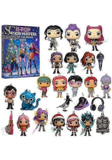 Korean Wave Devil Hunter Advent Festival Blind Box Christmas Tree Decoration Acrylic Pendant 2025