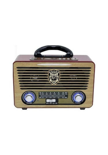 Meier M-115Bt Usb/Sd Bluetooth Şarjlı Nostaljik Radyo