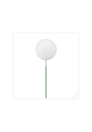 Çubuklu Süsleme Topu, 2cm X 10 Adet - Beyaz