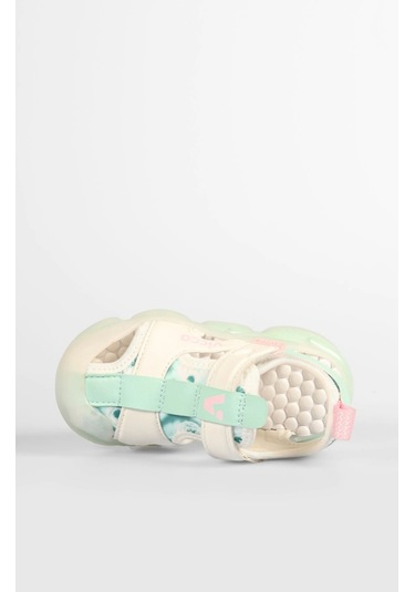 Vicco Live Kız Bebe Beyaz Işıklı Phylon Sandalet Beyaz