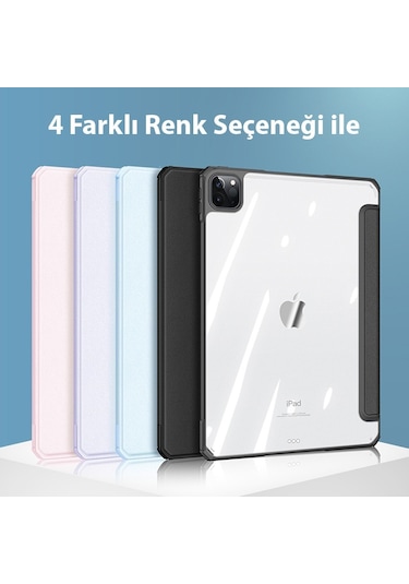 Dux Ducis iPad Uyumlu Pro 12.9 2022/2021/2020/2018 Kapaklı Kılıf