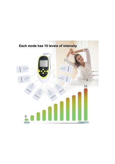 Pazly Renkli Modlu Masaj Aleti, Yorgunluk & Ağrı Terapisi, Ems Elektrikli, Çift Kanallı 8-15 Tj Çok Renkli Çok Renkli