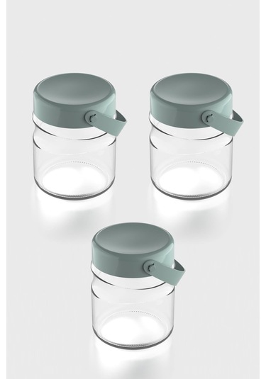 Renga Macro 900 Ml Yeşil Kapaklı 3'lü Cam Kavanoz Seti 131061 Yeşil