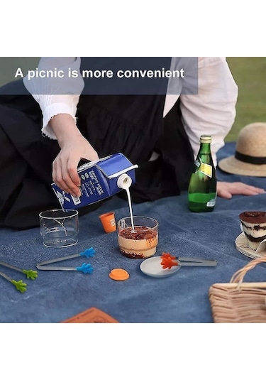 Çocuklar İçin Renkli Silikon Mini Maşalar Yemek Ve Buz Küpleri Servis Ediyor B