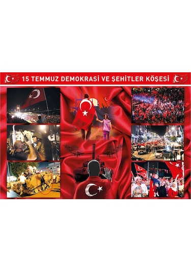 15 Temmuz Köşesi Millet Ve Bayrak Görseli