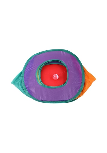 Kediler Çan Oyuncak Tüneli Kare Kediler Gökkuşağı Tüneli Katlanabilir Kedi Tüneli Kediler Oyuncak