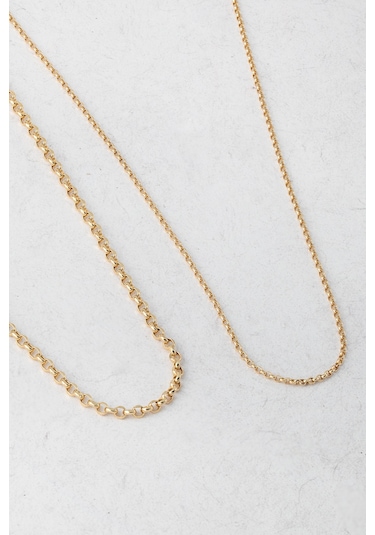 Uşaklıhafız 14 Ayar Altın Rolo Erkek Zincir Kolye