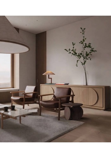 Kresa Masif Ağaç Yan Sehpa Koyu Ceviz