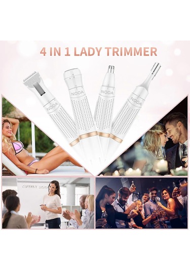 Bayan Saç Kaş Düzeltici Jilet, Özel Bölgeler İçin Yüz Epilatörü, Kadın Bikini Bölgesi İçin Elektrikli Tüy Alma Makinesi