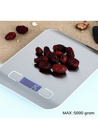 Tf 1002 Hassas Ölçümlü Maksimum 5 Kg Kapasiteli Led Ekran Platin Çok Renkli