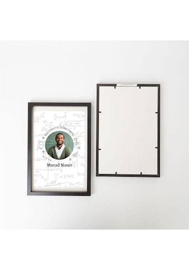 Matemetik Öğretmenlerine Özel Resimli Hediye Çerçeve 20 X 30 Cm