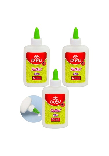Beyaz Tutkal 60 Ml 3 Adet Bubu Beyaz Mobilya Tutkalı 75 Gr Ahşap Tutkalı Su Bazlı Çok Amaçlı Beyaz Tutkal