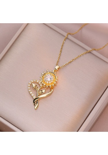 Bayan Kolye: Moda Estetiği Titanyum Çelik Kolye No.248 Çok REnkli