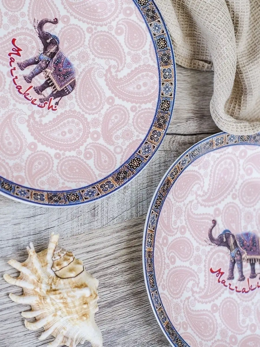 Gift'n'home Marrakech Mutfak Yemek Takımı 20 Cm Yemek Tabakları 5449877 Açık Kahverengi