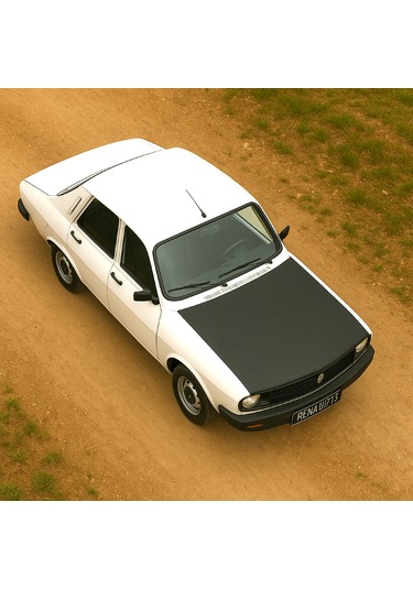 Renault 12 Toros 1971 2000 Tam Kaput Maskesi Siyah Suni Deri, Araca Özel Koruma 1 Adet