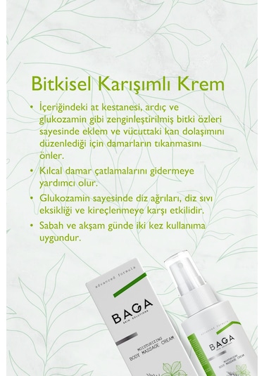Baga Nemlendirici Bitkisel Karışımlı Krem 150 ML