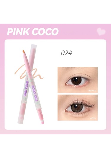 Çift Kafalı Yalan İpekböceği Kalem Mat Pembe Parlatıcı Anahat Gözler Sedefli 02 250mg 002