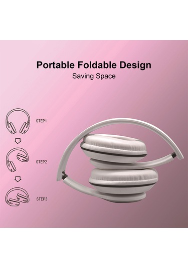 Kosona Siyah Kablolu Kulaküstü Kulaklık, Mikrofonlu, 40mm Hoparlör, 32ω Empedans, 3.5mm Aux Girişi, Bilgisayar Ve Telefon İçin Espor Kulaklığı