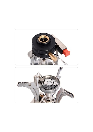 Ganzhoushop W Sobası Mini Lj1400 Katlanır Kamp Gaz Gaz Brülör 3000 Rl Çok Renkli