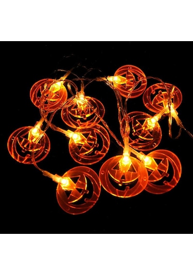 150 Cm 10led Cadılar Bayramı Led Dize Işık Taşınabilir Kabak Hayalet Kafatası Işık Ev Bayramı Partisi Dekoratif Led Işık 56851301 Diğer