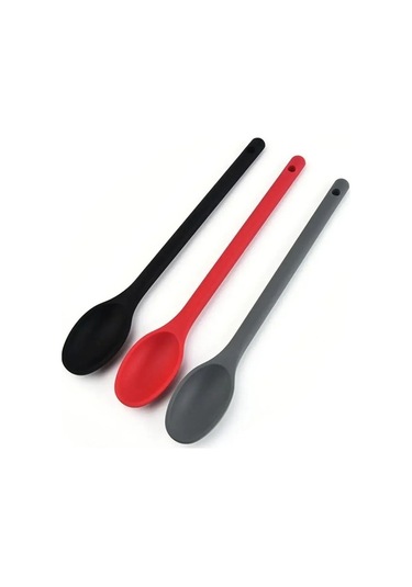 Novahub Yapışmaz Silikon Karıştırma Kaşığı - Adeeing, 1 Adet, Siyah, Mutfak Ve Pişirme İçin Black