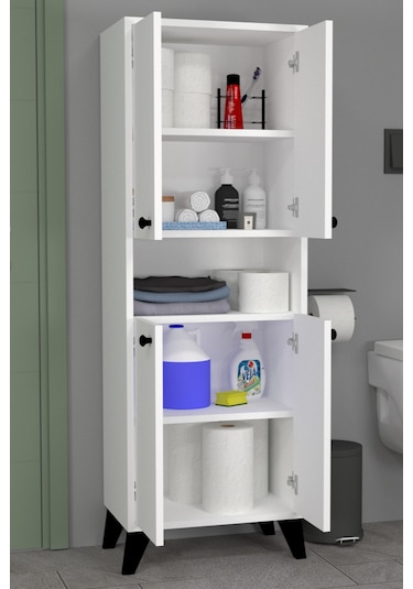 Kuzey Banyo Dolabı Beyaz
